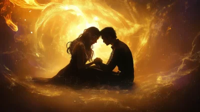man and woman having a telepathic connection