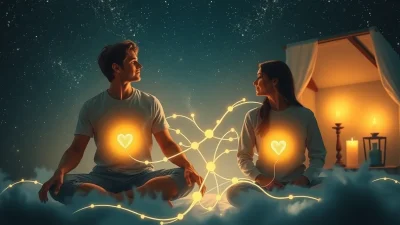 two people who have a telepathic and energetic connection, sexual telepathy, while not being twin flames